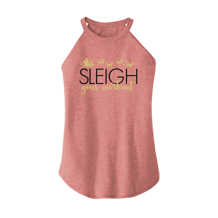 Womens X-Small Light Pink Rocker Tank Top