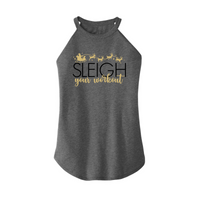 Womens X-Small Grey Rocker Tank Top