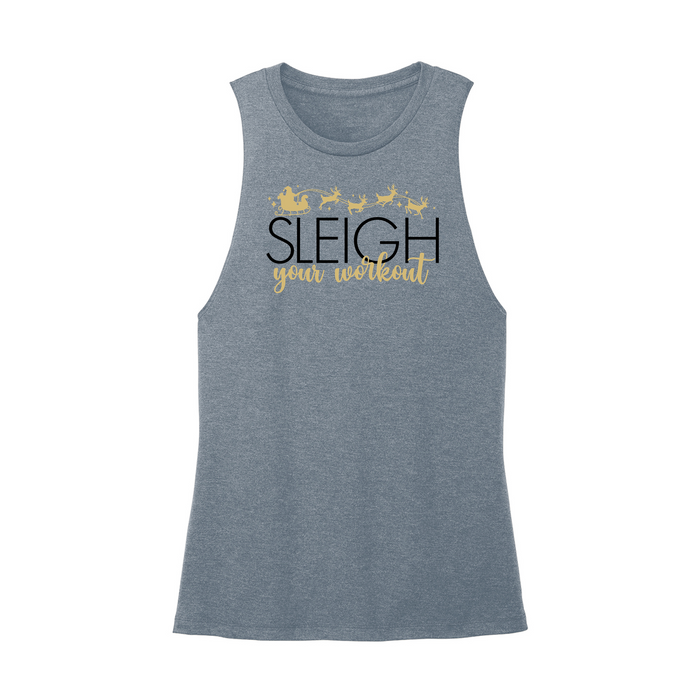 Womens X-Small Teal Muscle Tank