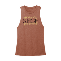 Womens X-Small Brown Muscle Tank