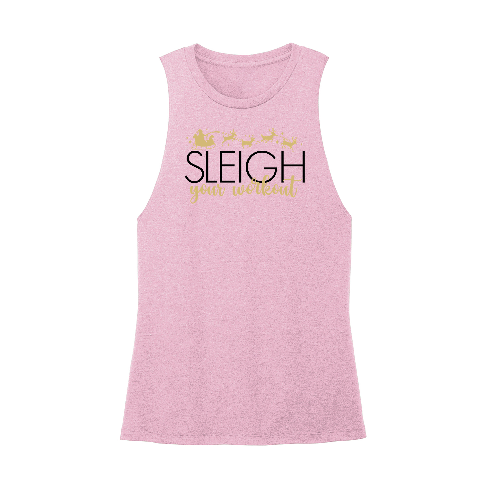 Womens X-Small Light Pink Muscle Tank