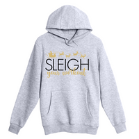 Unisex Small Heather Gray Pullover Hooded Sweatshirt
