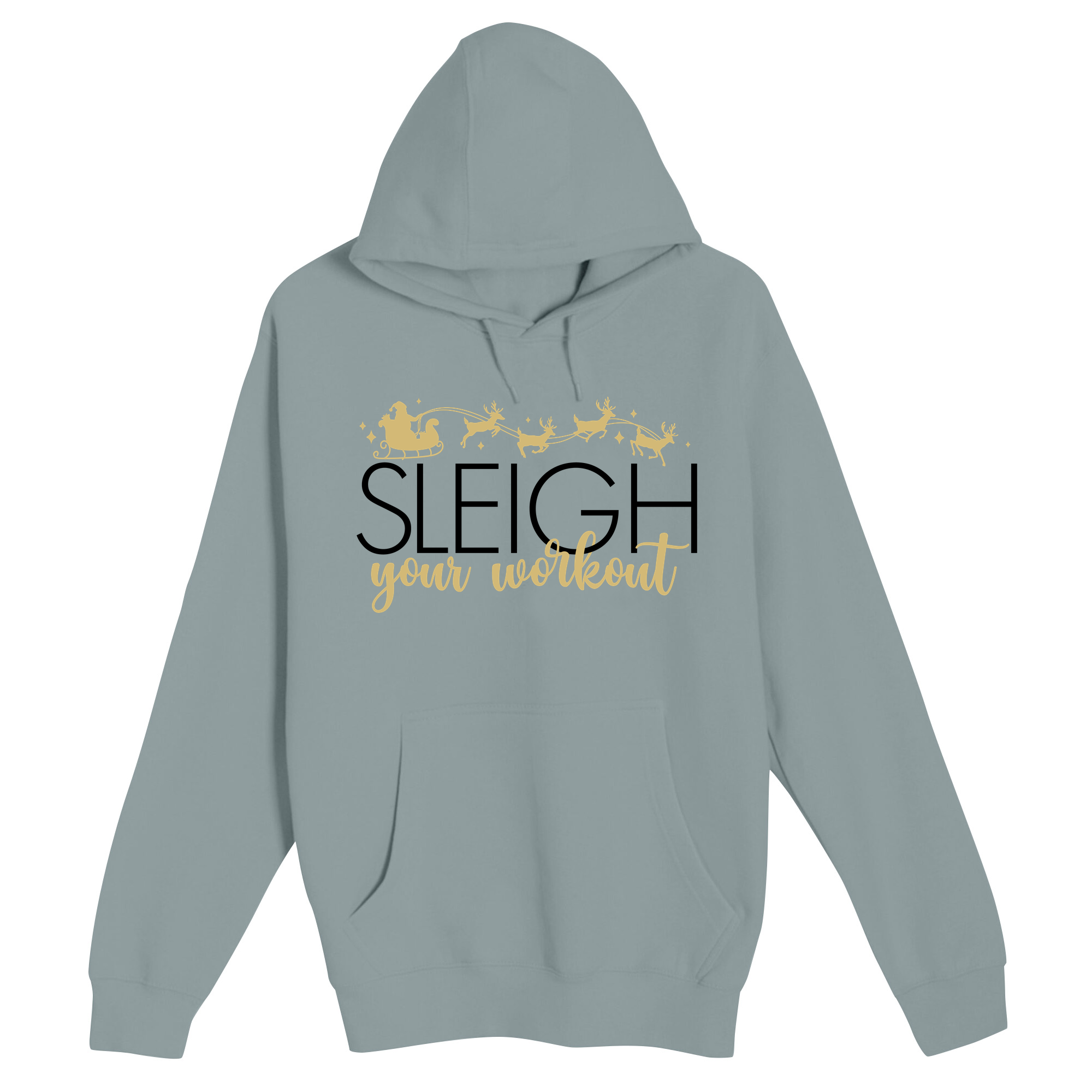 Unisex Small Blue Mist Pullover Hooded Sweatshirt