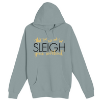 Unisex Small Blue Mist Pullover Hooded Sweatshirt