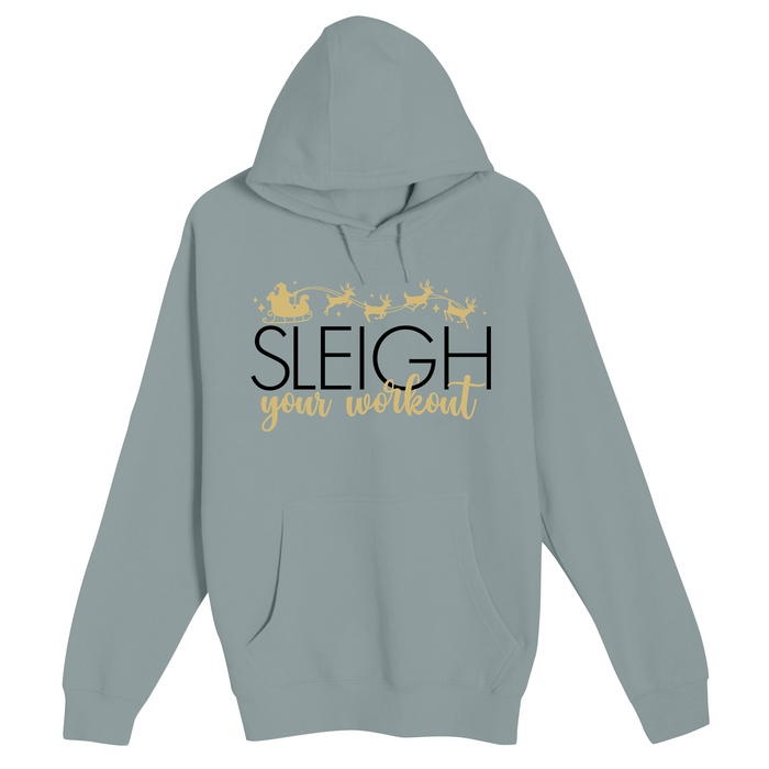 Unisex Small Blue Mist Pullover Hooded Sweatshirt