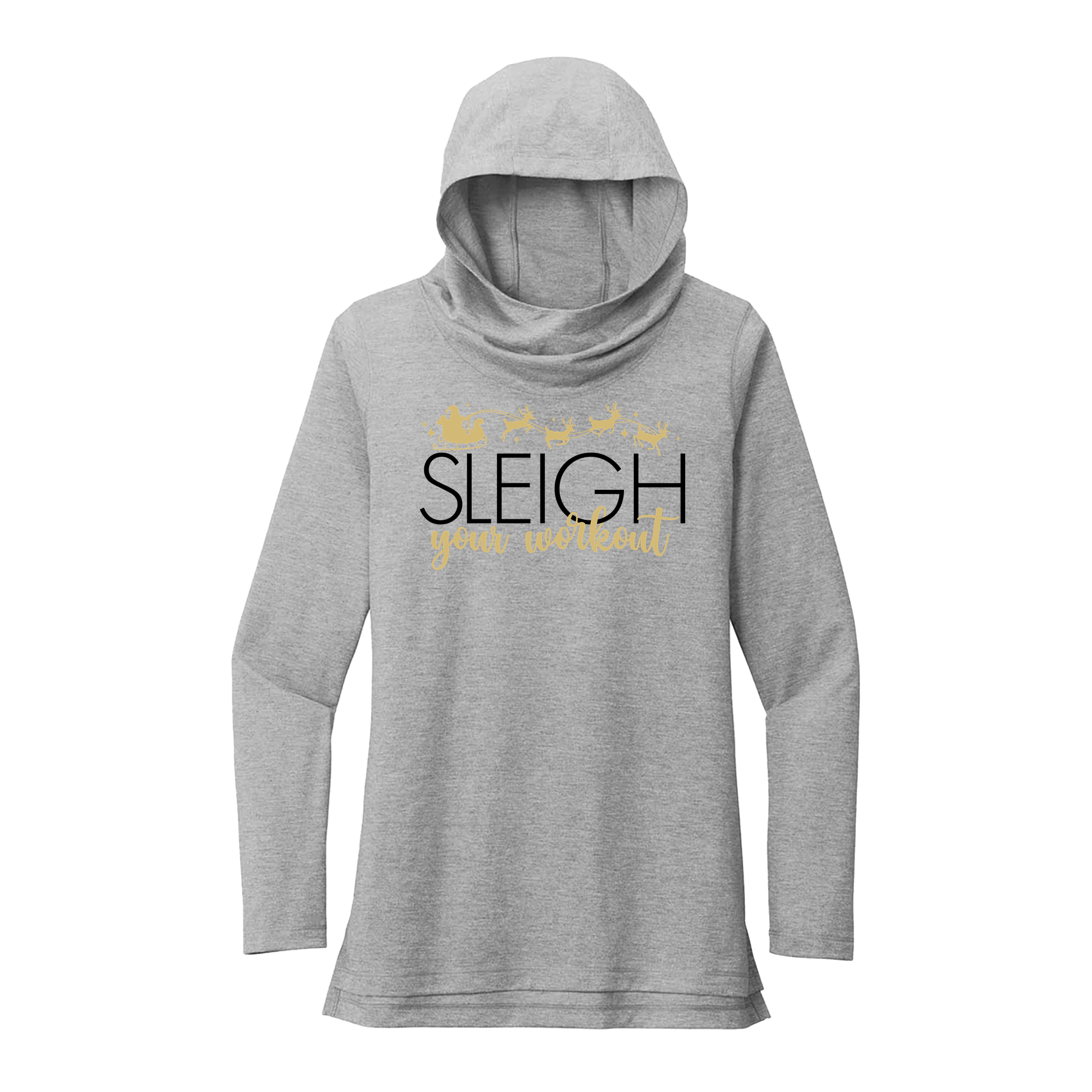 Womens X-Small Heather Gray Hoodie