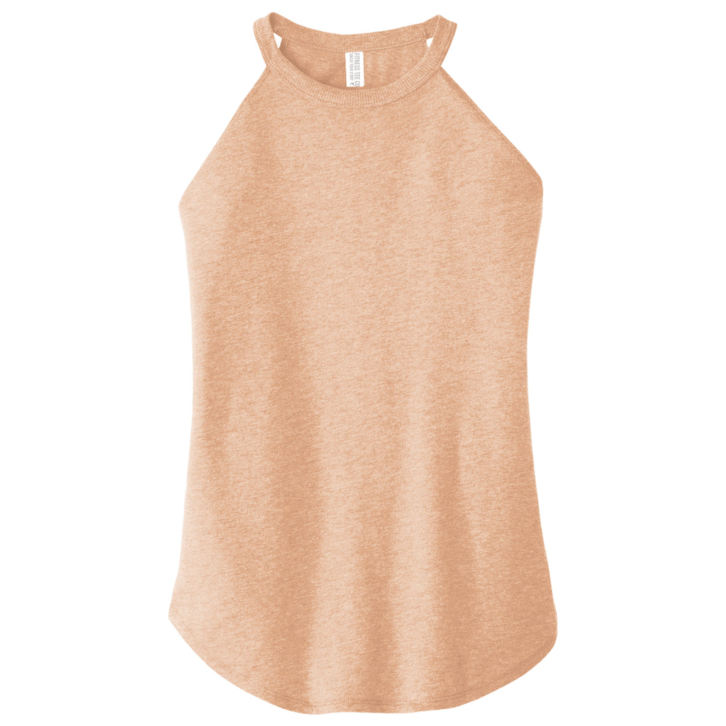 Peach Rocker Tank ( NEW Limited Edition Color ) - FitnessTeeCo