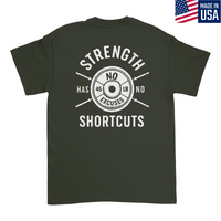 Mens Medium Military Green Style_T-Shirt