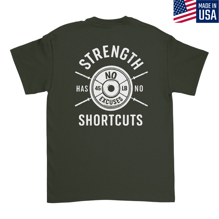 Mens Medium Military Green Style_T-Shirt