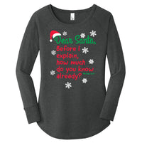 Dear Santa, Before I explain, how much do you know already? - FitnessTeeCo