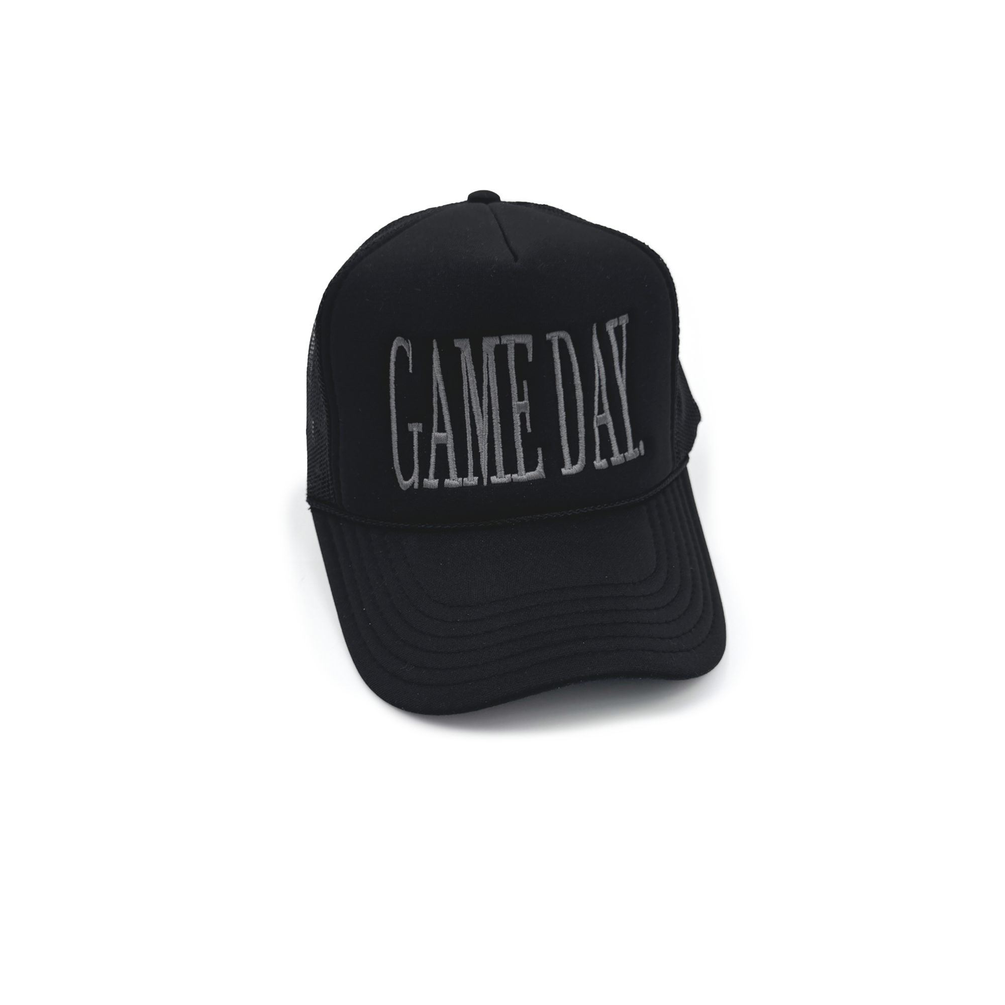 Game Day Black Foam Rope Hat