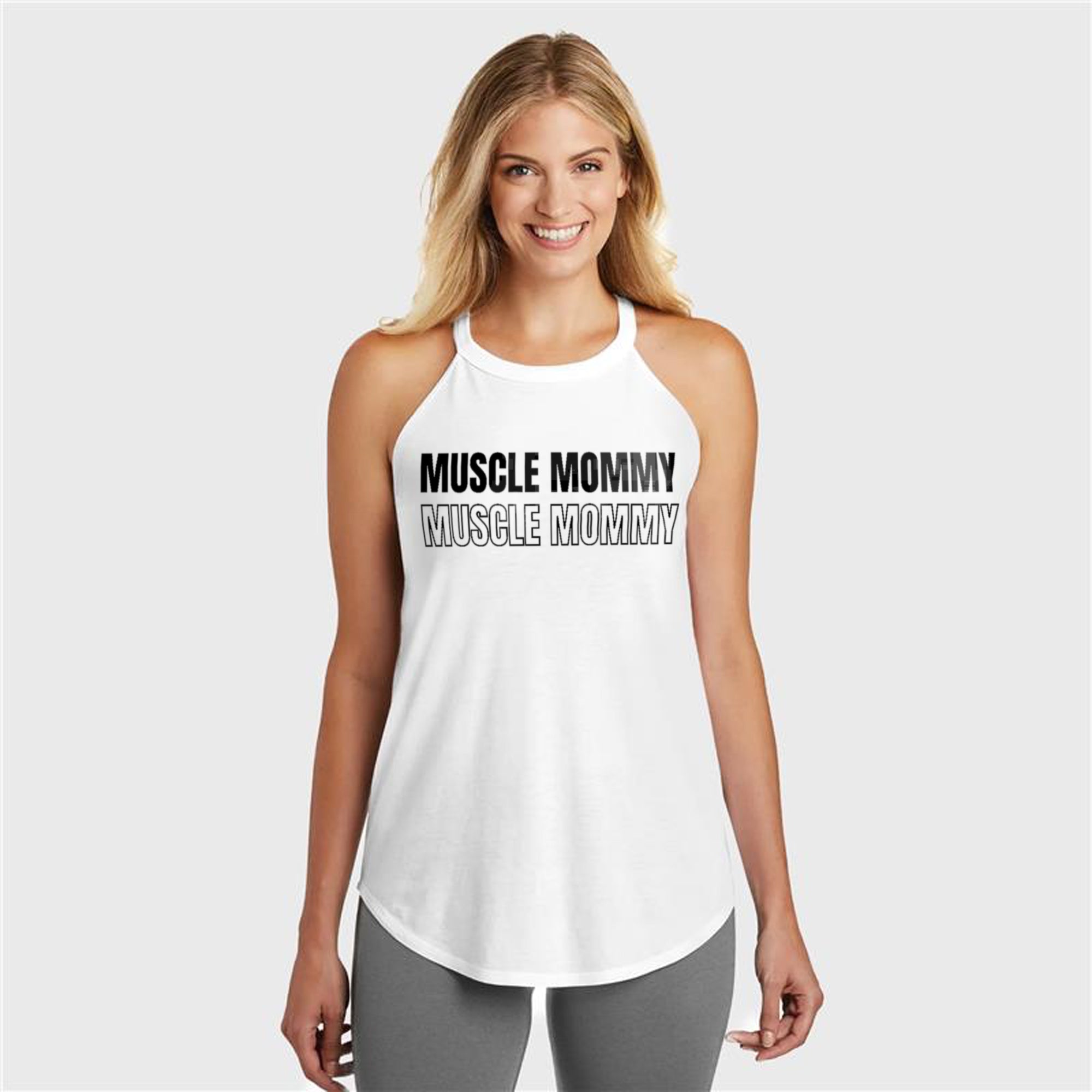 Red Rocker Tank Fitness Tee Co. | Muscle Mommy Women's District Rocker Tank | Women's ...
