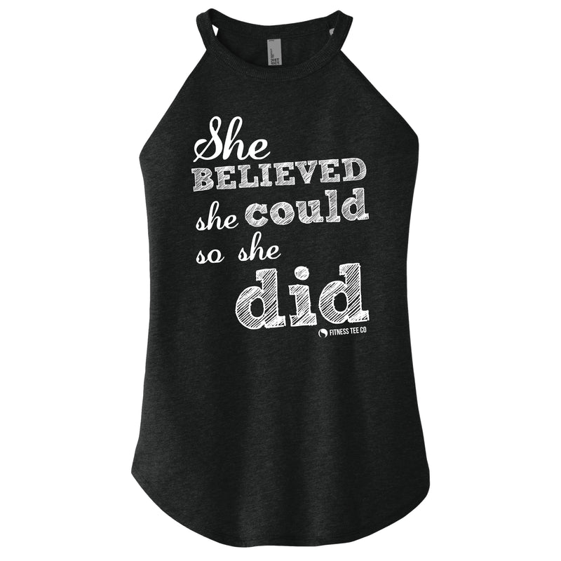 She Believed She Could so she Did - FitnessTeeCo