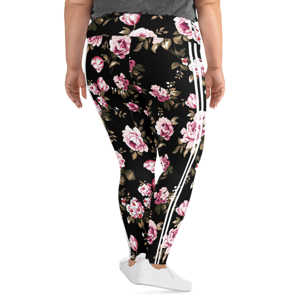 Pink Rose Curvy Performance Leggings