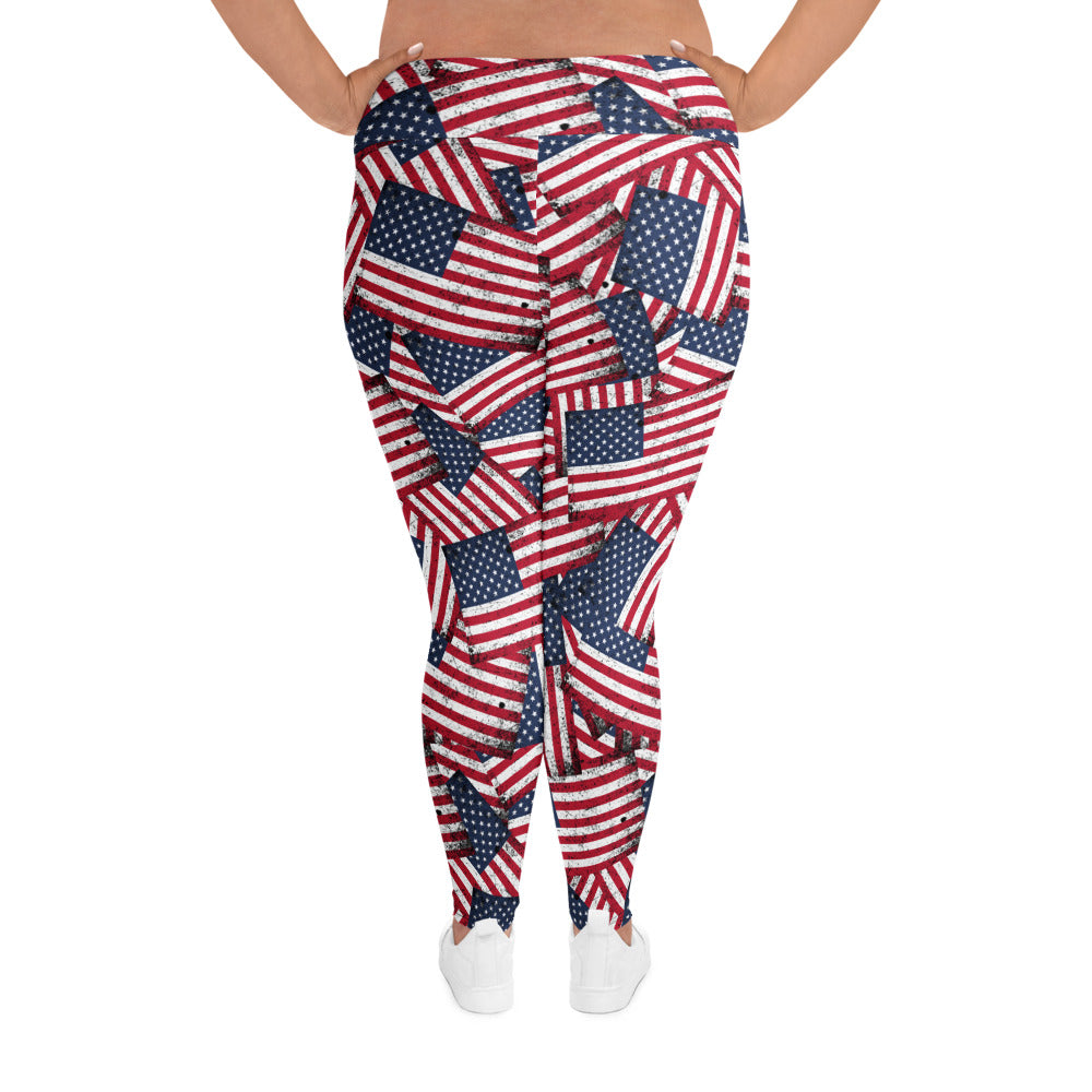 American Flag Curvy Performance Leggings