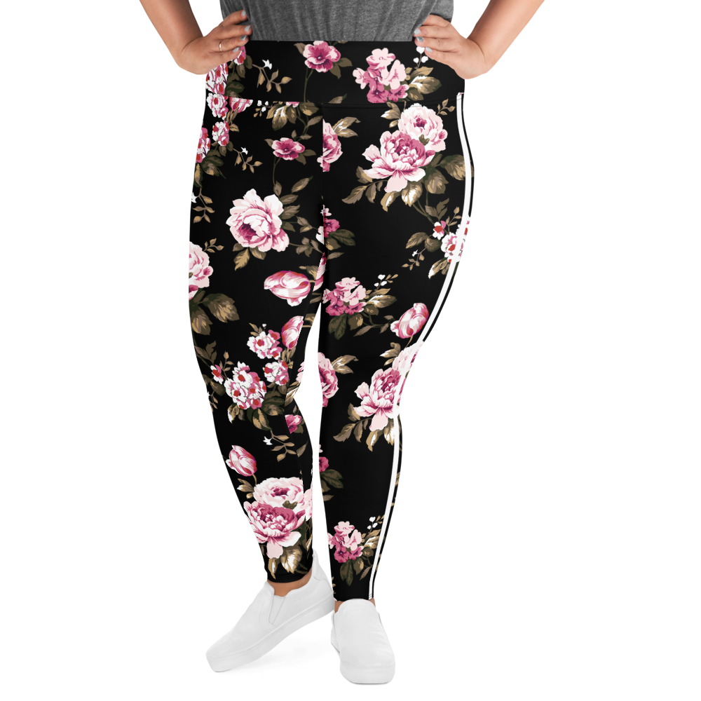Pink Rose Curvy Performance Leggings