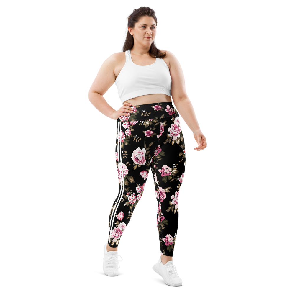 Pink Rose Curvy Performance Leggings