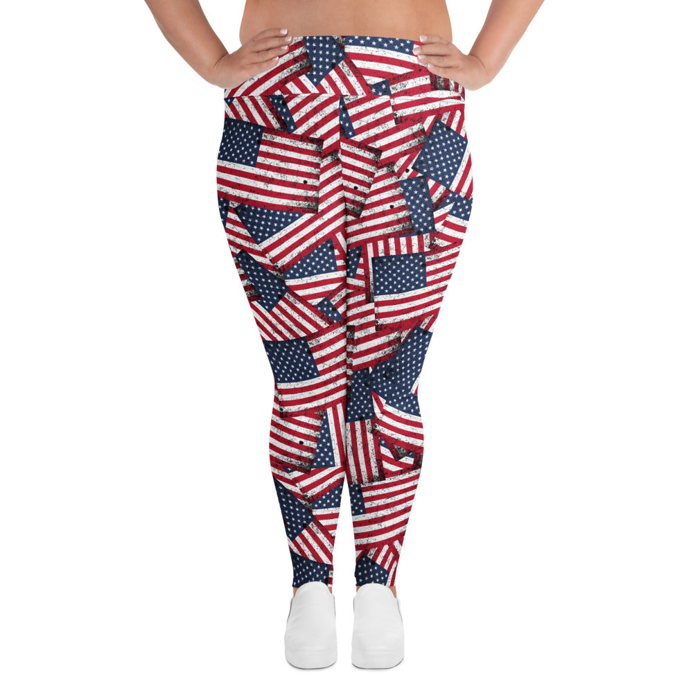 American Flag Curvy Performance Leggings