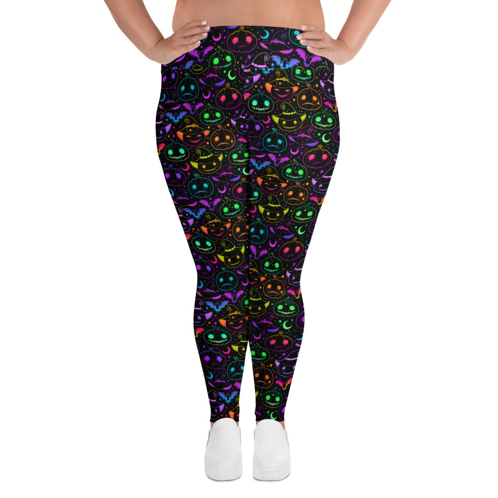 Curvy Glowin’ & Ghoulin’ Performance Leggings