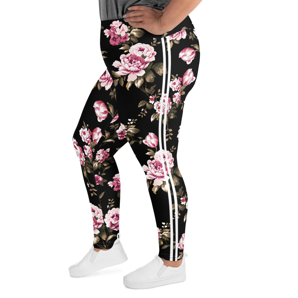 Pink Rose Curvy Performance Leggings