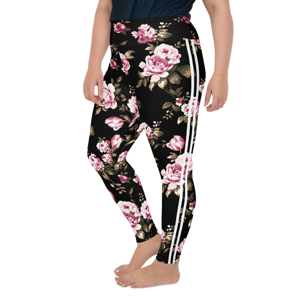 Pink Rose Curvy Performance Leggings