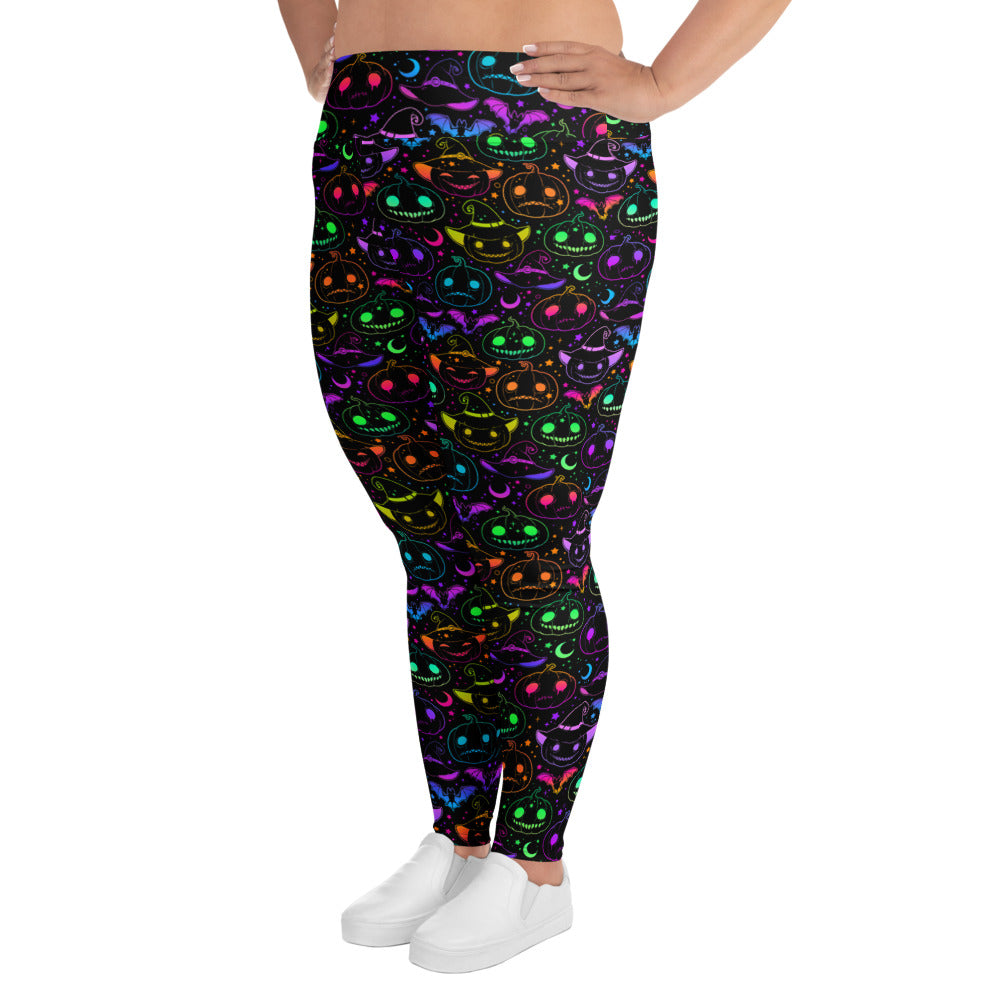 Curvy Glowin’ & Ghoulin’ Performance Leggings