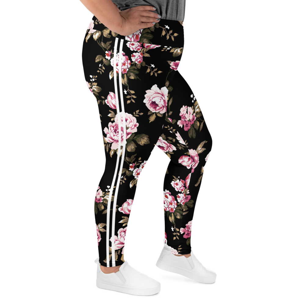 Pink Rose Curvy Performance Leggings