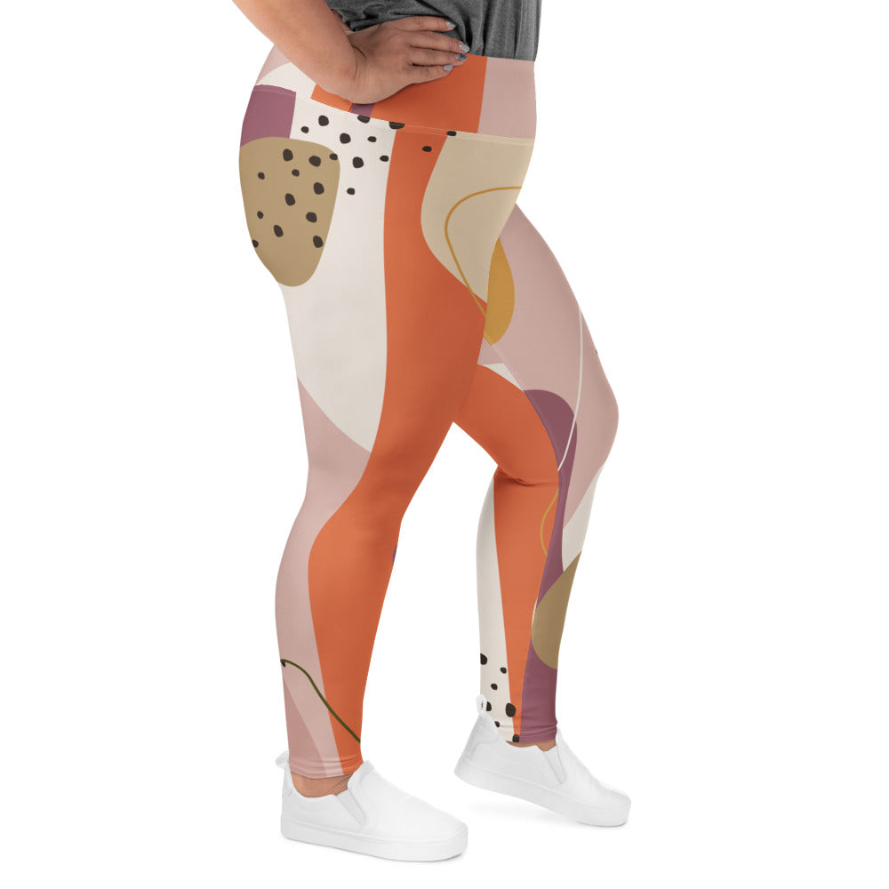 Dots and Waves Curvy Performance Leggings