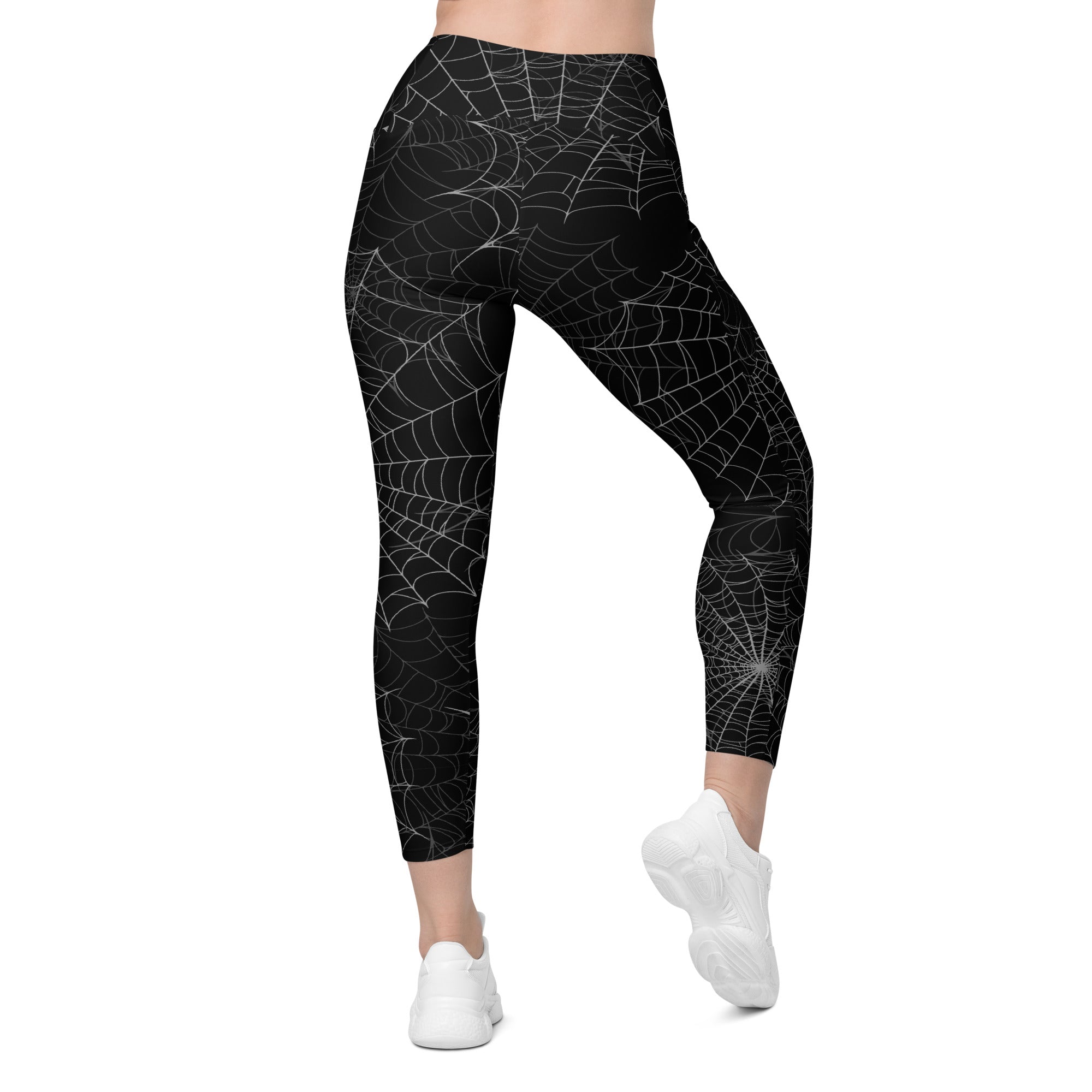 Spider Web Performance Leggings W/ Pockets