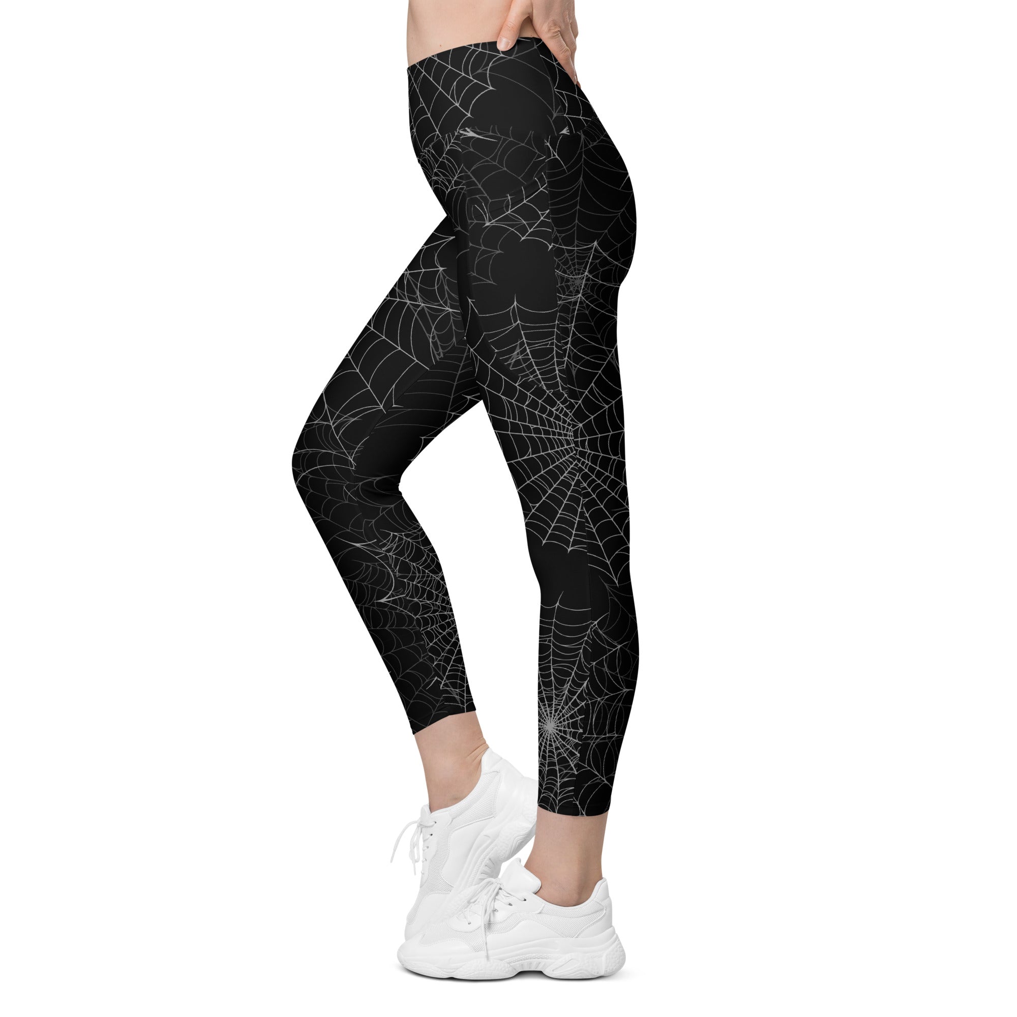 Spider Web Performance Leggings W/ Pockets