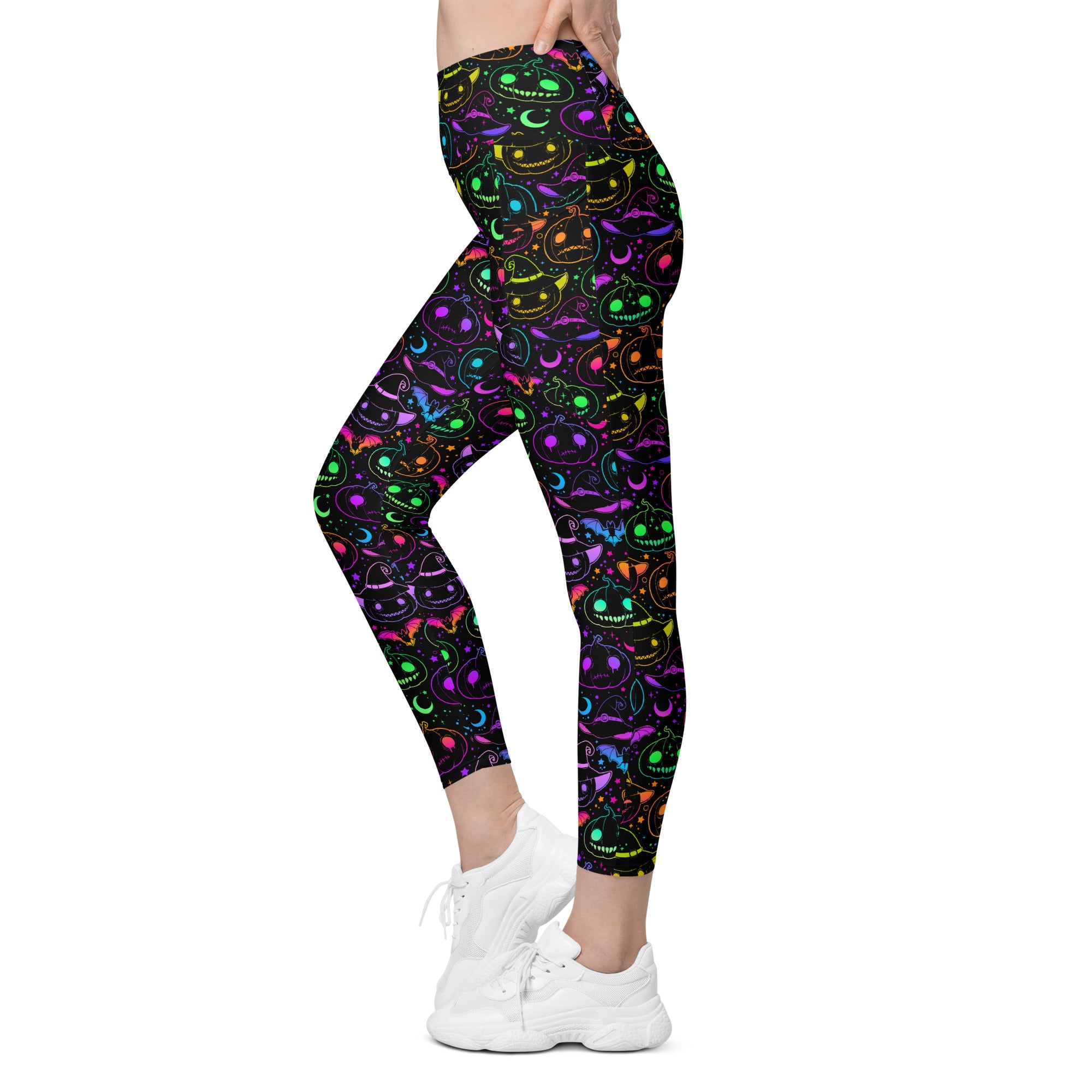 Glowin’ & Ghoulin’ Performance Leggings W/ Pockets