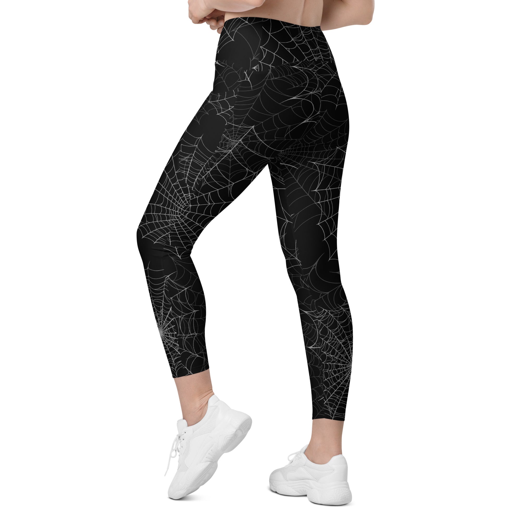 Spider Web Performance Leggings W/ Pockets