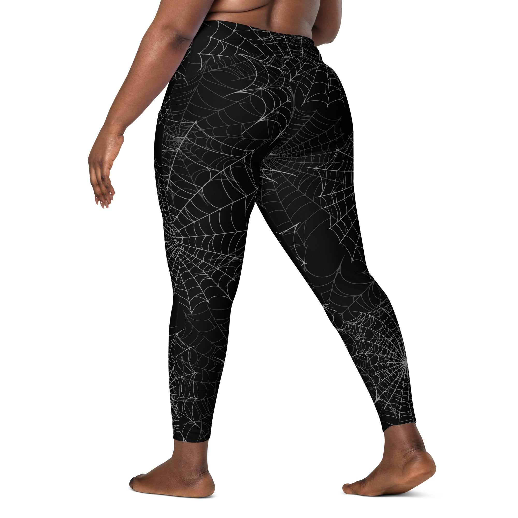 Spider Web Performance Leggings W/ Pockets