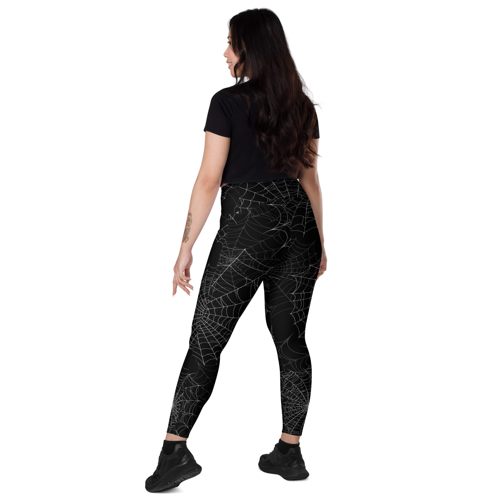 Spider Web Performance Leggings W/ Pockets