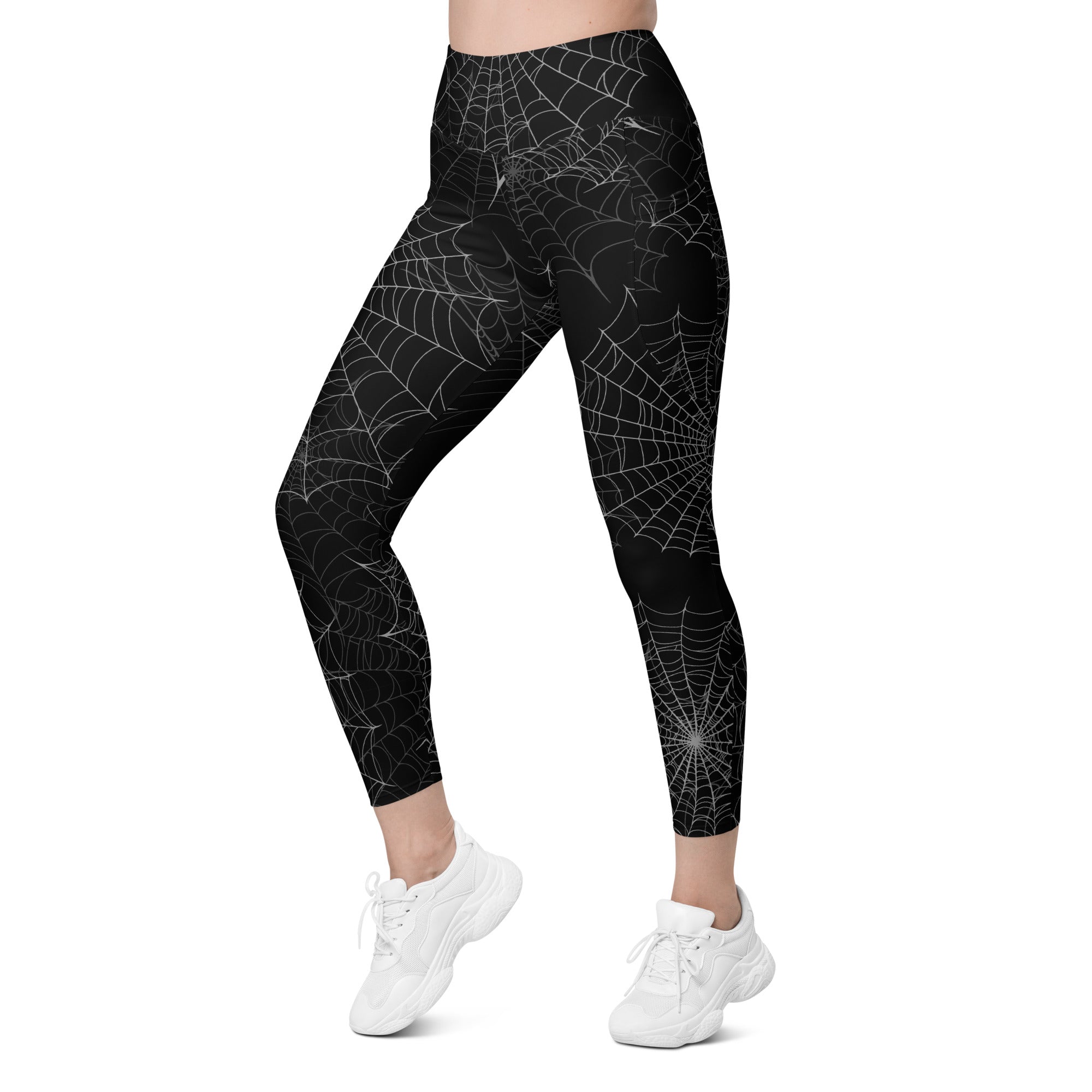 Spider Web Performance Leggings W/ Pockets