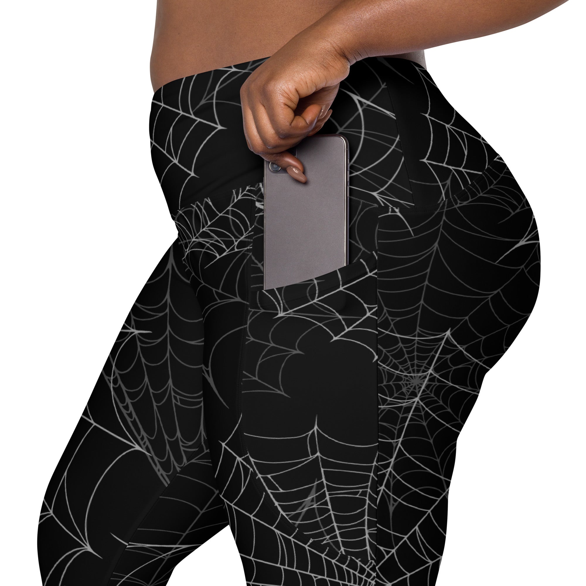 Spider Web Performance Leggings W/ Pockets