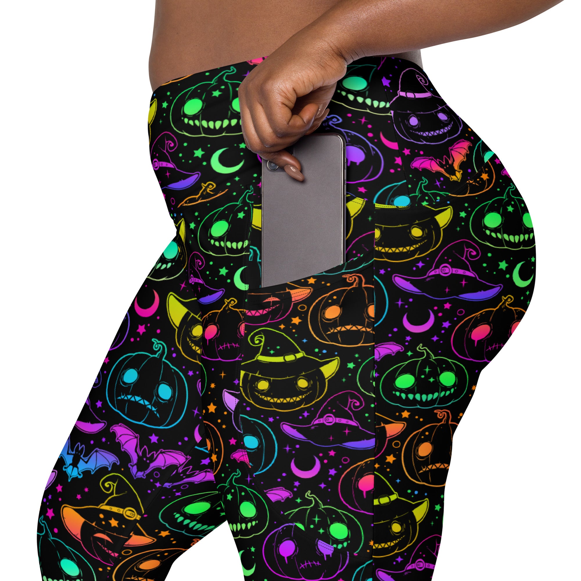 Glowin’ & Ghoulin’ Performance Leggings W/ Pockets