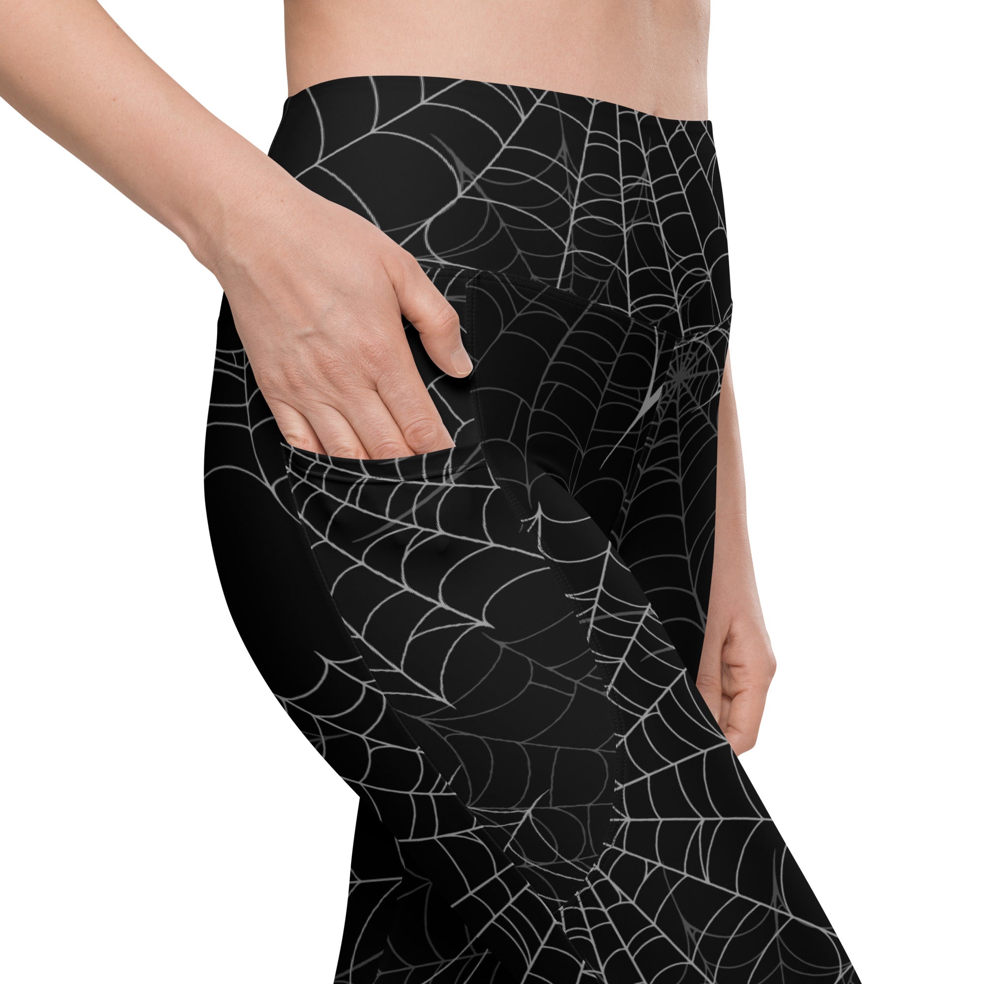 Spider Web Performance Leggings W/ Pockets