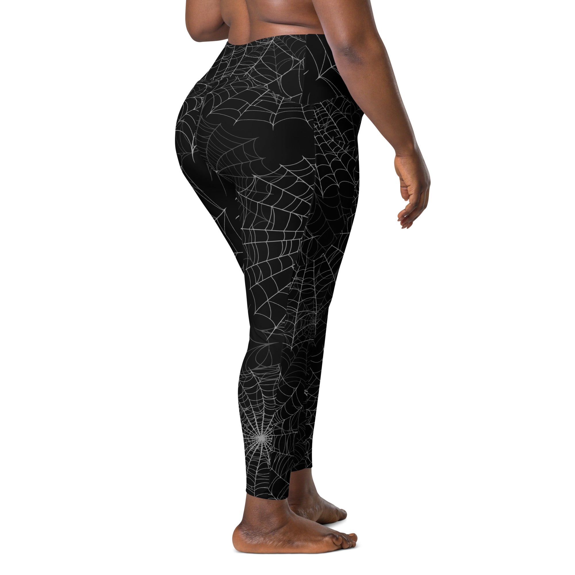 Spider Web Performance Leggings W/ Pockets
