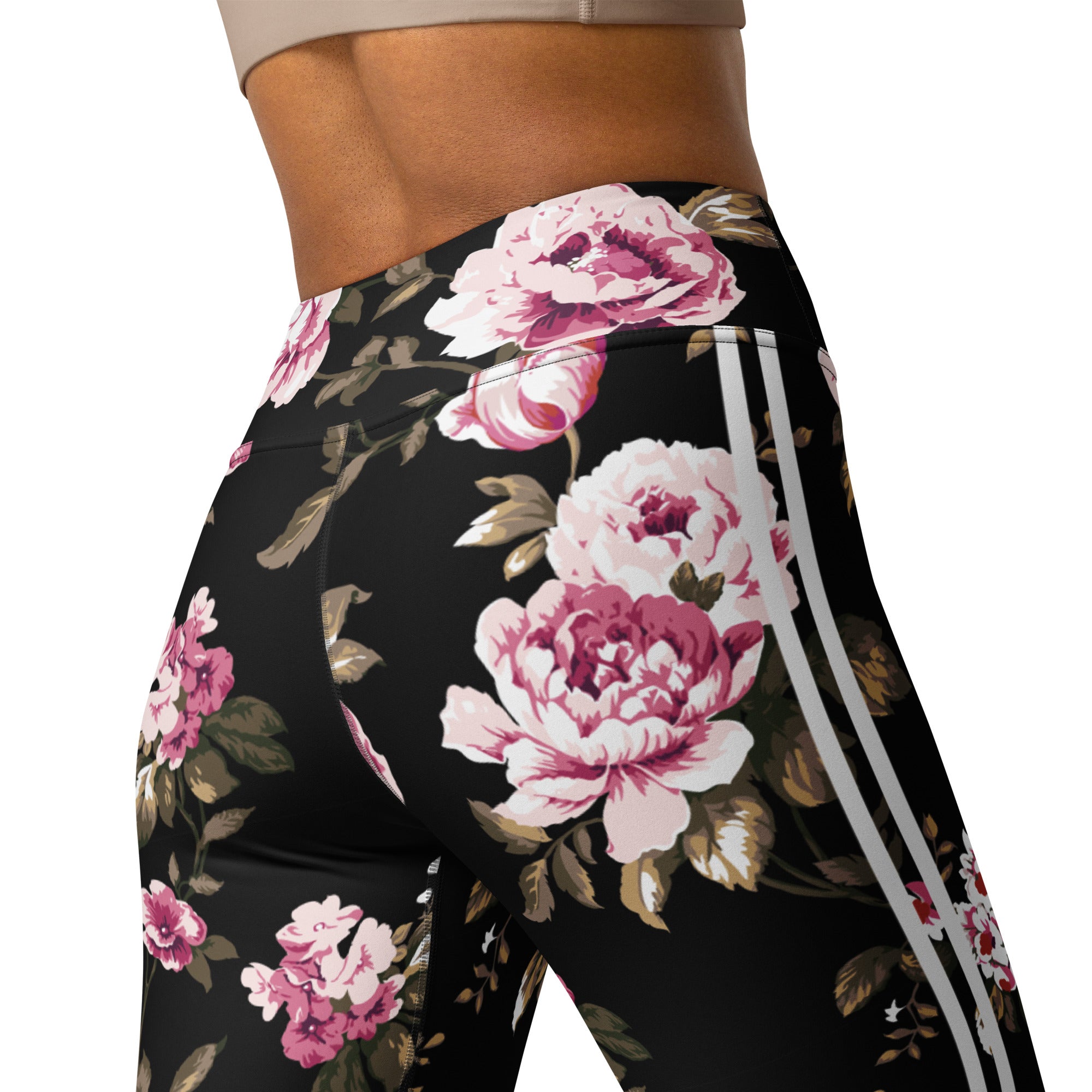 Pink Rose Performance Leggings
