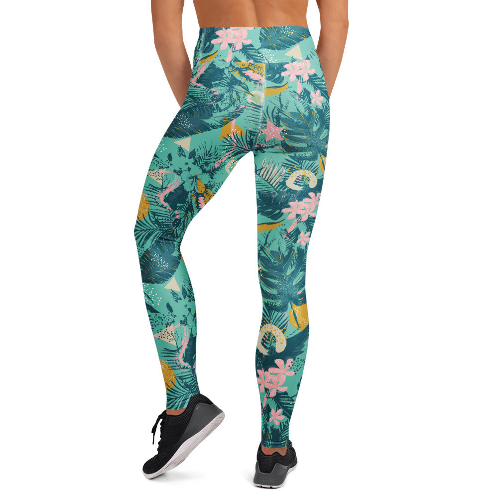 Palm Leaves Performance Leggings
