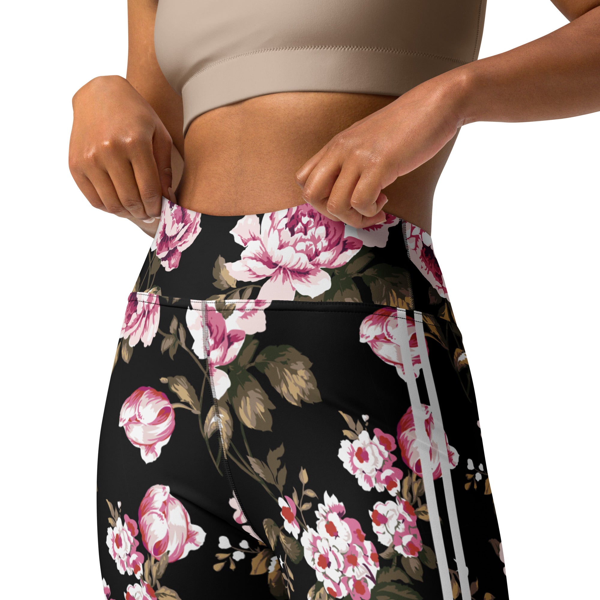 Pink Rose Performance Leggings