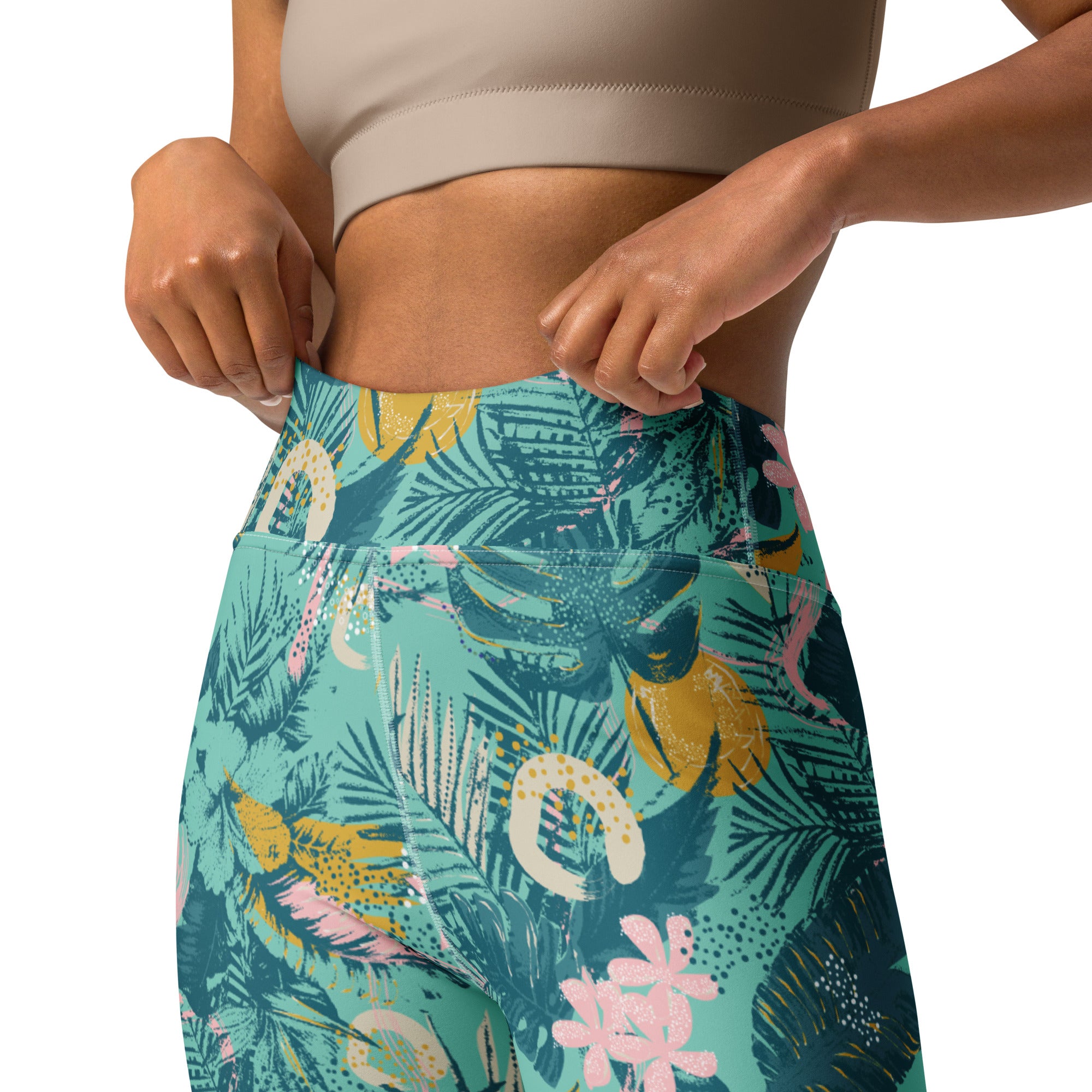 Palm Leaves Performance Leggings
