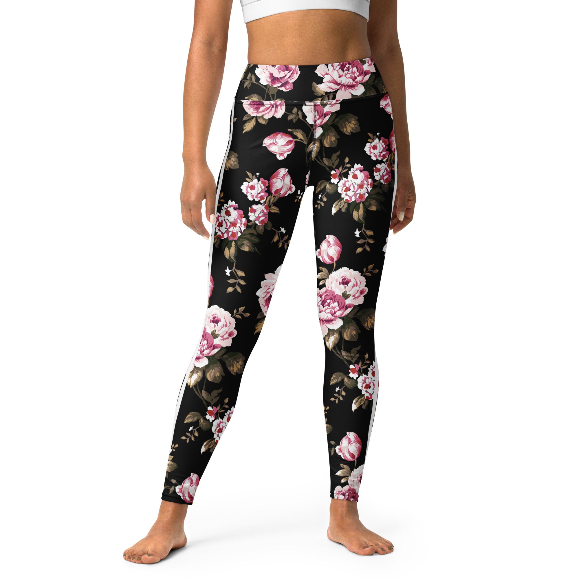 Pink Rose Performance Leggings