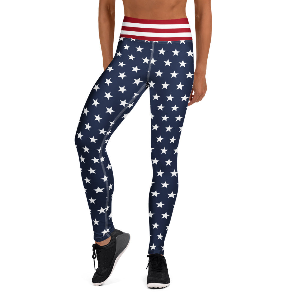 Blue Stars Fitness Tee Co Performance Leggings