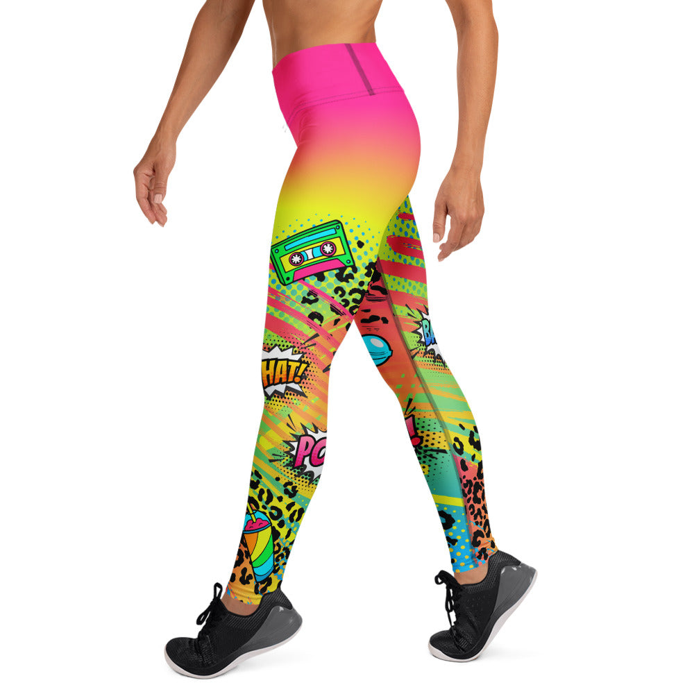 90's Retro Pop Performance Leggings