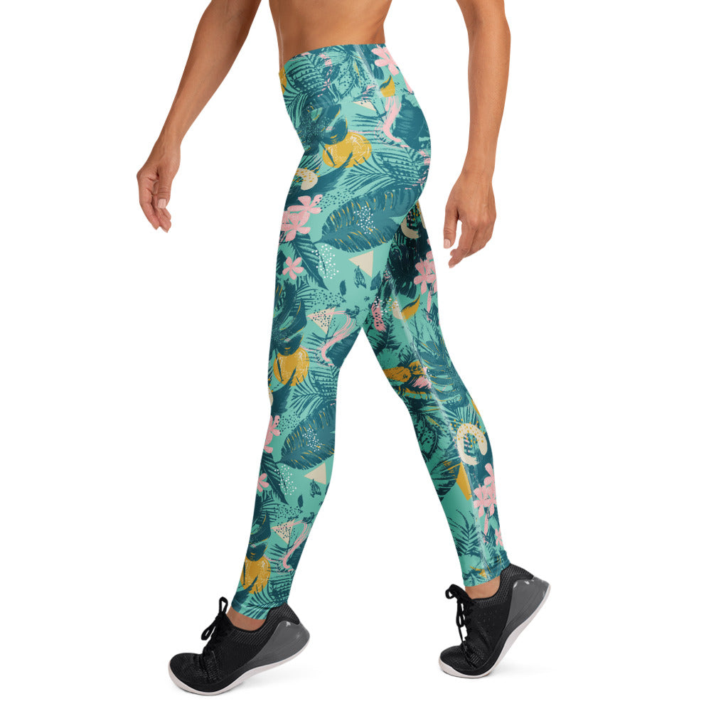 Palm Leaves Performance Leggings