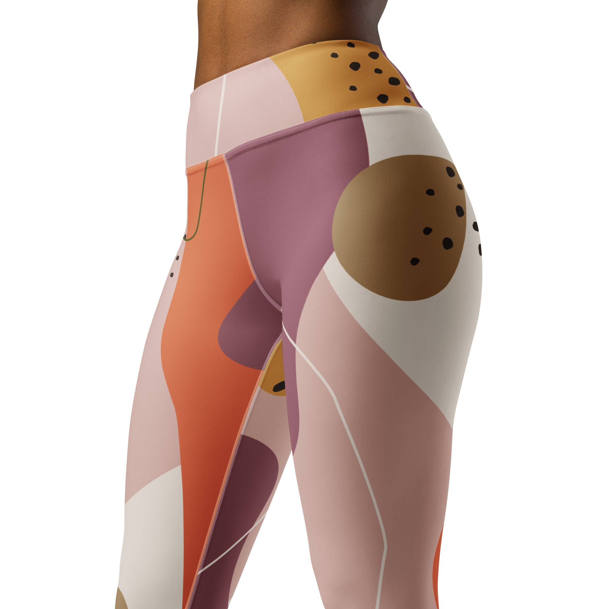 Dots and Waves Fitness Tee Co Performance Leggings