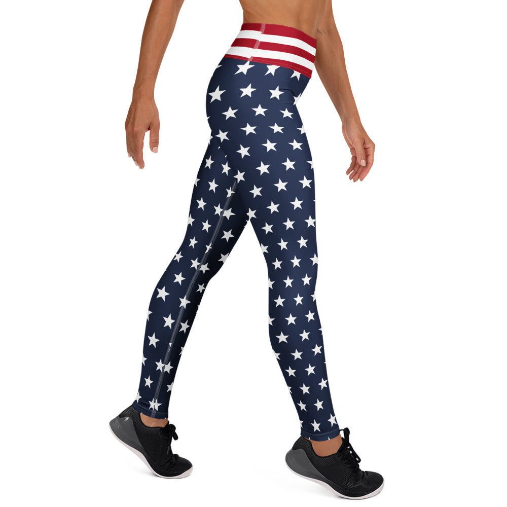 Blue Stars Fitness Tee Co Performance Leggings